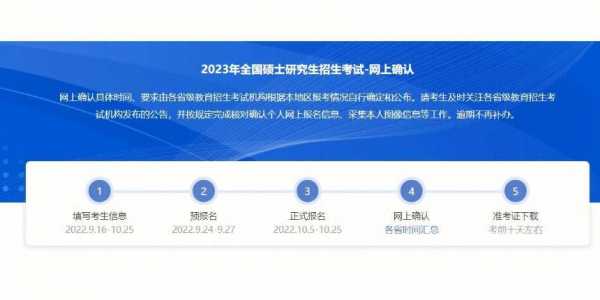 2023届考研报名时间?