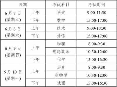 2024年高考时间