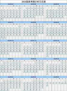 天津高考时间2024年具体时间表