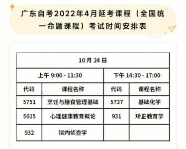 请问2022年下半年自考专科考试时间?