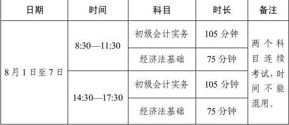 2021初级会计报名时间及考试时间