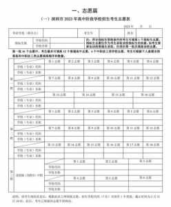 2022年广东深圳中考志愿填报重要提醒