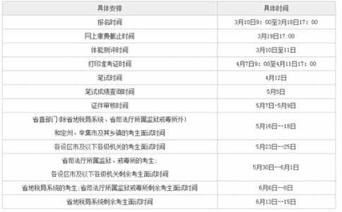 2023贵州省公务员考试时间