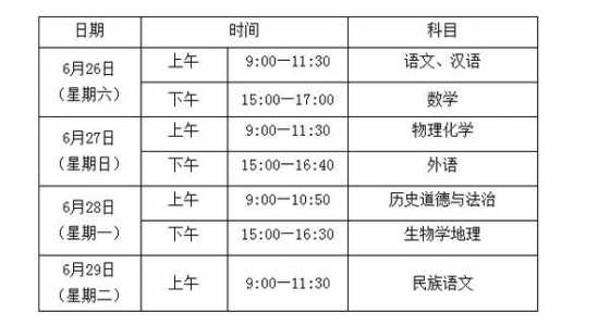 2023辽宁中考日期是几号