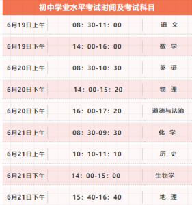 陕西省中考时间2021