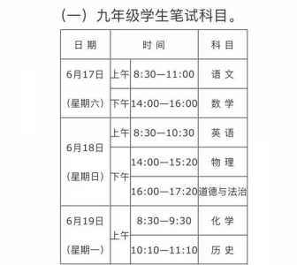 陕西商洛中考时间2023年时间表