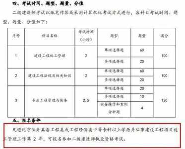 二级建造师报名条件?