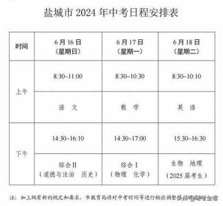 2021年中考时间