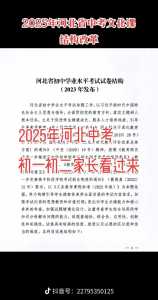 2025年中考新政策