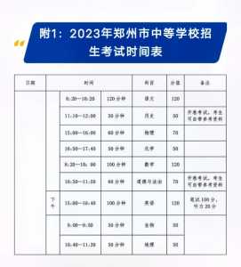 河南2023年中考是几月几日