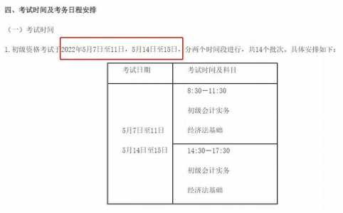 2022年四川中级会计报名和考试时间