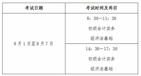 初级会计2022年报名和考试时间是什么时候