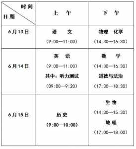 2024年中考什么时候开始?