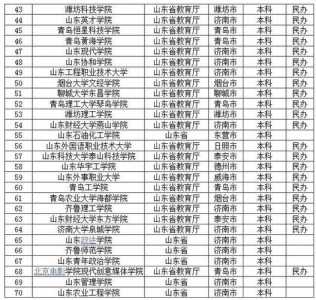 山东春季高考都有哪些本科学校