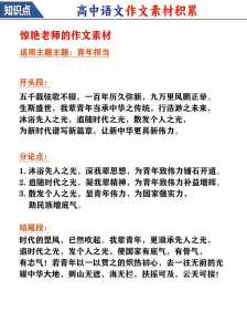 高考作文提分金句总结摘抄