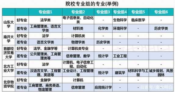 专业组20〖壹〗、20〖贰〗、203是什么意思?