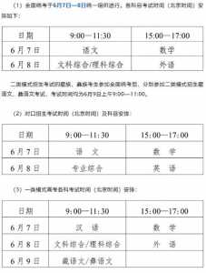 2024年高考时间一览表:10省传统高考、15省3+1+2新高考和6省3+3新...