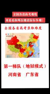 上大学最难的省份是哪里?中国各地高考难度地图